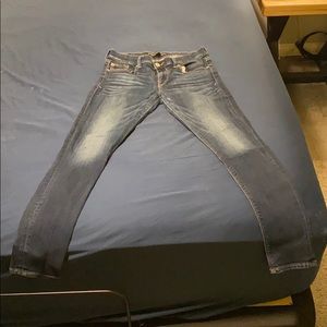 Dark wash Jean leggings fit